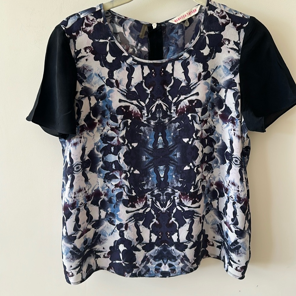 Rebecca Taylor silk short sleeves blouse